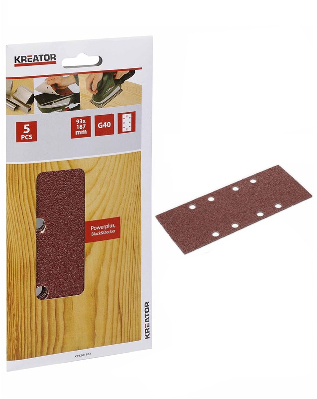 Garnitures rectangulaires (x5) - 8 trous 93x185mm - KREATOR