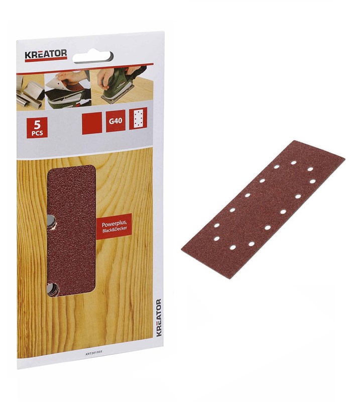 Garnitures rectangulaires (x5) - 14 trous ’’en oval’’ 115x230mm - KREATOR