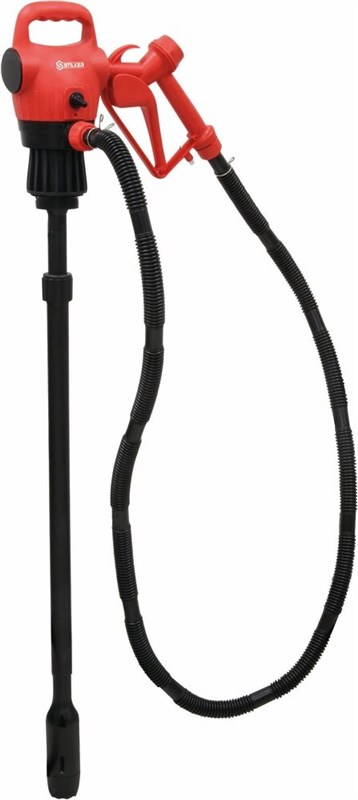 Pompe à gasoil 12/230V 18 l/min avec canne télescopique pour fût - en kit STILKER 08632