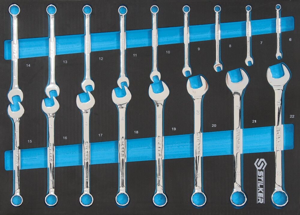Module mousse - Clés mixtes de 6 à 22mm - 17 pièces STILKER 09602