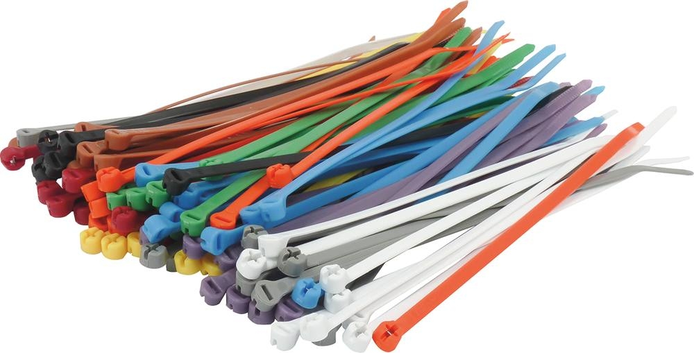 Colliers nylon multicolores - 4,8x186 mm - lot de 100 pièces - Ty-Rap 16909