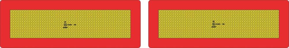 Jeu de 2 plaques réfléchissantes Europe pour Remorques et Semi-remorques VIGNAL LIGHTING GROUP 16947