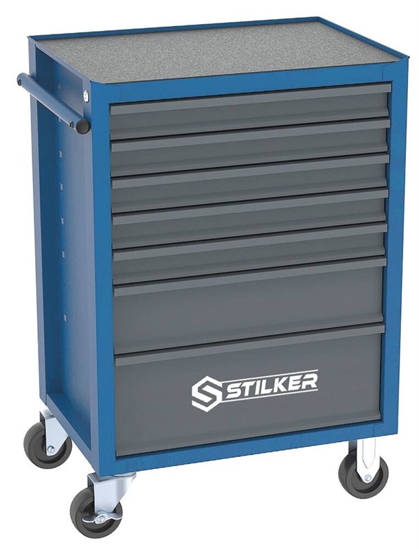 Servante à outils STILKER 7 tiroirs avec 147 pièces atelier ref.25128