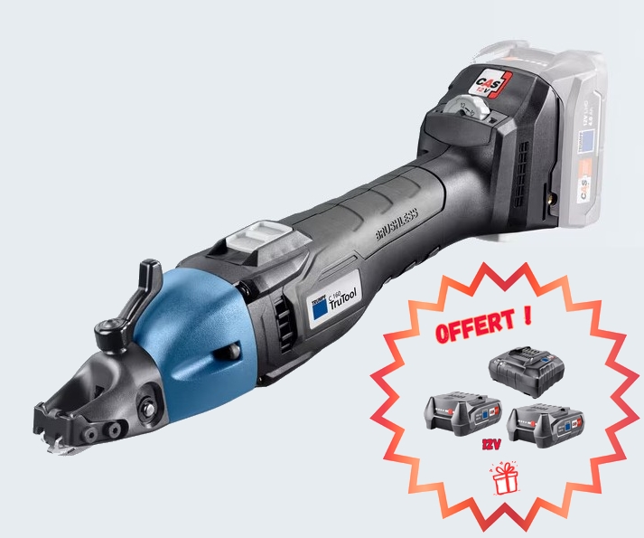 Cisaille sans fil C 160 (2B5) TruTool avec séparateur de copeaux 12V batterie Li-Ion TRUMPF 2534312