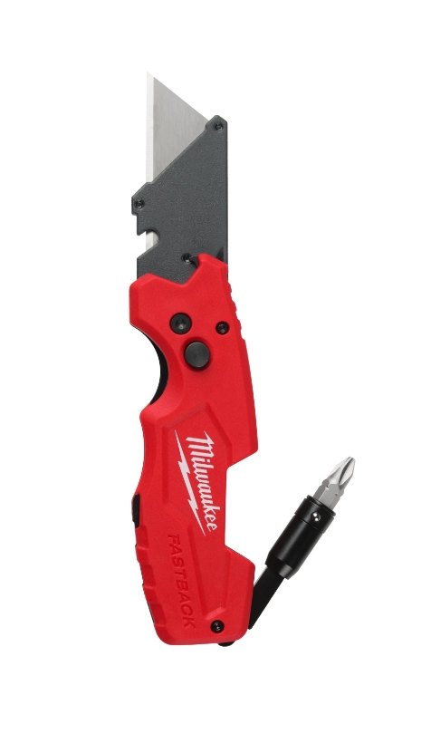 Kit Mètre Ruban 5m 19mm Et Cutter Pliant Milwaukee FastBack – Pour Pros Et Bricoleurs