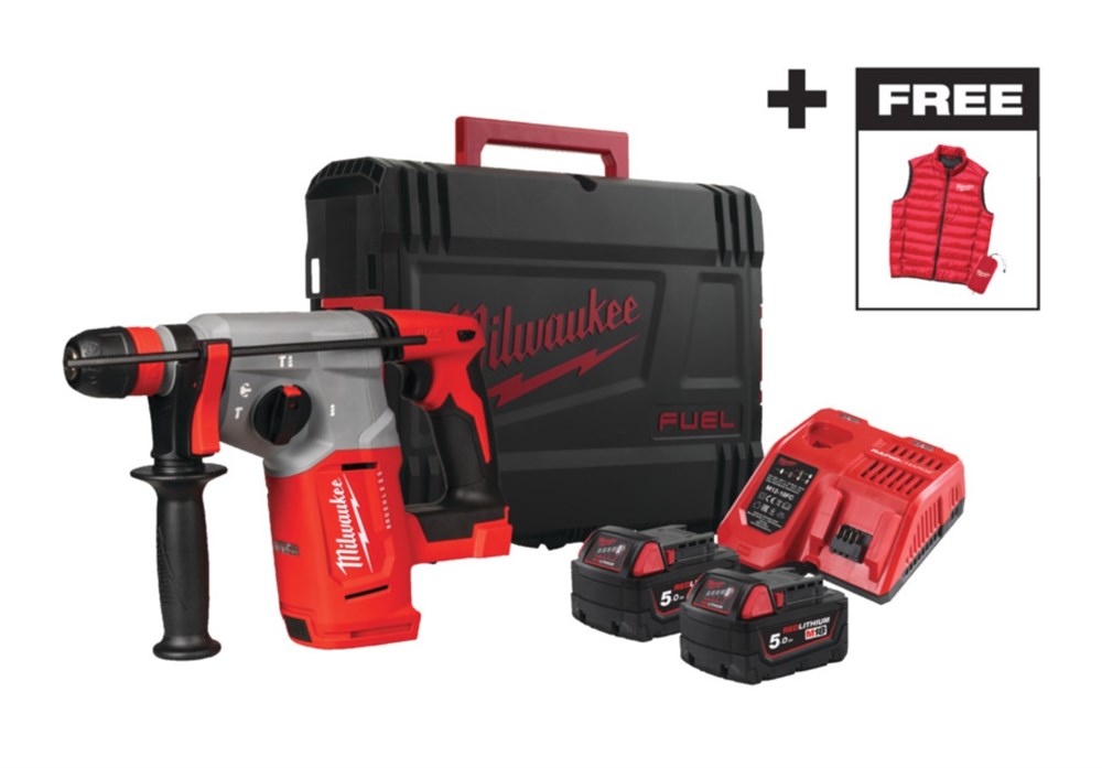Pack perforateur M18 BLHXMC-502X + doudoune XL offerte - Milwaukee 4933499459