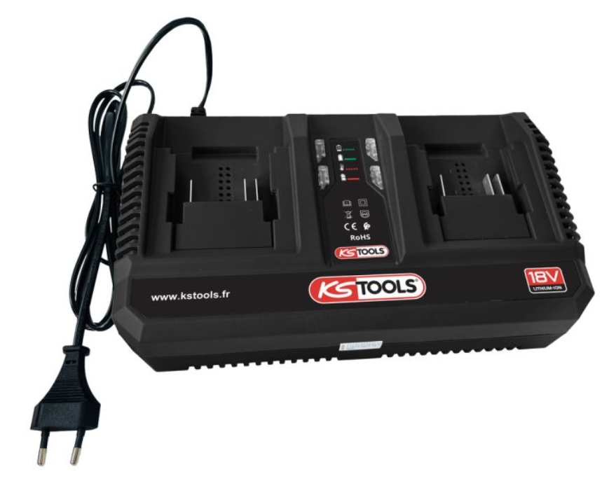 Chargeur double batterie KS TOOLS 515.4706F