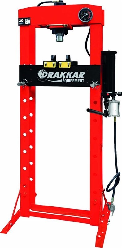 Presse d'atelier manuelle et pneumatique 30T bâti soudé DRAKKAR 52731