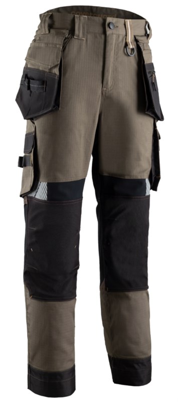 Pantalon de travail 10 poches CRISTOBAL II Tabac/Caramel COVERGUARD 5CRT300 - Taille du XS au 3XL.