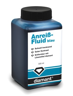 Bleu de Prusse liquide 500 ml pour traçage des surfaces métalliques DIAMANT 60141