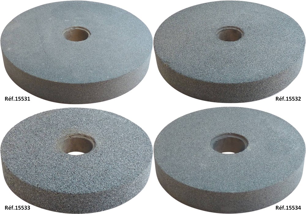 Meules vitrifiées pour touret – différents diamètres et grains.