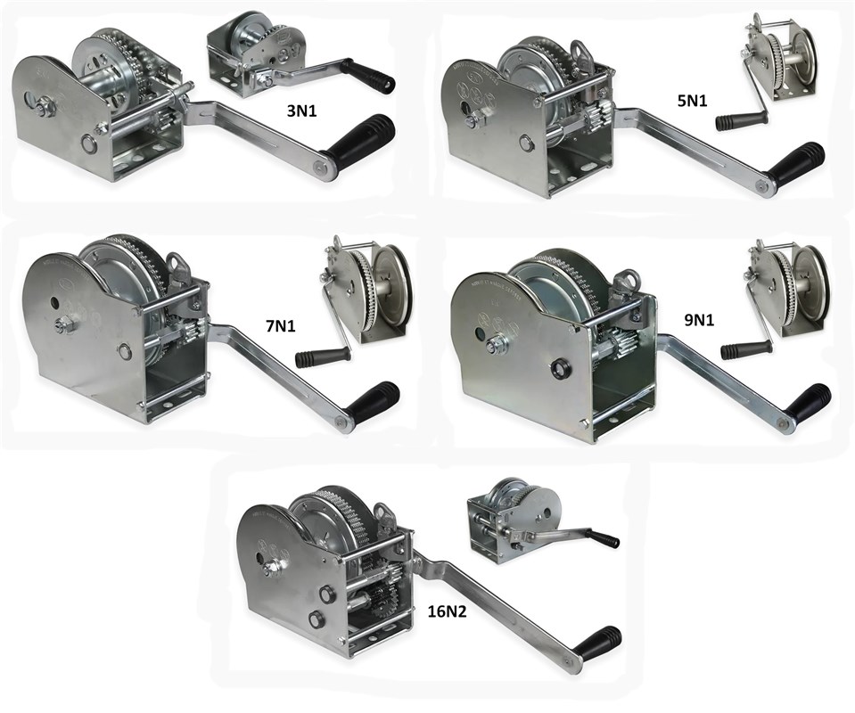 Treuil manuel à cliquet GOLIATH | Réf.3N1-5N1-7N1-9N1-16N2