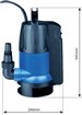 Pompe à eau immergée automatique PVC 230V 550W avec flotteur intégré DRAKKAR 08140