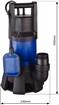 Pompe à eau immergée automatique PVC 230V 1300W avec flotteur DRAKKAR