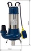 Pompe fonte et inox pour eaux chargées DRAKKAR 08181
