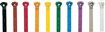 Colliers nylon multicolores - 4,8x186 mm - lot de 100 pièces - Ty-Rap 16909
