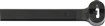 Colliers TYRAP noirs avec languette inox A4