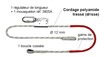 Longe de maintien au travail en cordage polyamide LEVAC