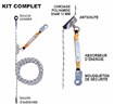 Stop-chute à corde Ø12 mm avec absorbeur d'énergie LEVAC 3618AC60A