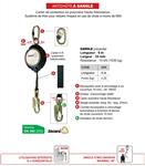 Antichute à rappel automatique à sangle - LEVAC 3804A06