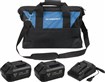 Pack batteries 20V Li-ion avec chargeur et sac de transport SCHNEIDER 50915