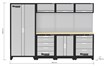 Mobilier d’atelier 4 éléments dont armoire 2 portes - DRAKKAR ÉQUIPEMENT| Plan de travail HÊTRE ou INOX