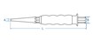 Pointeau gainé 185 mm pour travaux d’atelier KING TONY 761G