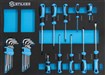 Modules mousse d'outillage dans servante STILKER 83932