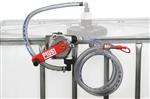 Pompe manuelle rotative AdBlue® avec tuyau de refoulement - 38L/min + Kit fixation pour IBC - PIUSI 08522