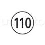 Paquet 10 Disques poids lourds 110 km/h - Adhésif