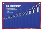 Trousse de clés mixtes à cliquet réversible - 12 pièces - KING TONY 12212MRN