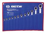Trousse de clés mixtes à cliquet réversible - 12 pièces - KING TONY 12212MRN01