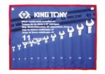 Trousse de clés mixtes à 45° métriques - 11 pièces - KING TONY 1271MRN