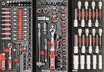 Servante d’atelier 8 tiroirs composée de 212 outils - Drakkar Tools 25070