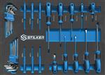 Servante d’atelier 5 tiroirs composée de 149 outils - Stilker 25087