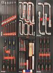 Servante d’atelier 7 tiroirs + 2 portes latérales - 69 outils + consommables + électroportatif - Drakkar Tools 25106