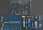 Servante d’atelier 5 tiroirs composée de 152 outils - Stilker 25130