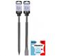 Lot de 1 Pic Ø 14 mm + 1 Burin 20 mm - Guillet 3372095