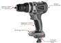 Perceuse visseuse à percussion brushless 20V 60Nm Schneider 50504