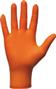 Boite de 50 gants jetables ambidextres orange - Nitrile. Mercator