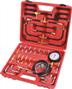 Testeur de pression d’injecteur de carburant essence/diesel - Coffret de 45 pièces - Drakkar Equipement 71229