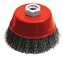 Brosses soucoupe acier ondulé pour meuleuses - Outifrance