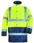 Parka de signalisation Polyester Jaune/Bleu
