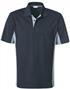 Polo de travail manches courtes - noir/gris taille S a XXL