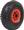 8 x Sackkarrenrad im Set, pannensichere 3.00-4 Vollgummireifen, 25mm Achse, bis 80 kg, 260x85 mm, blau-rot