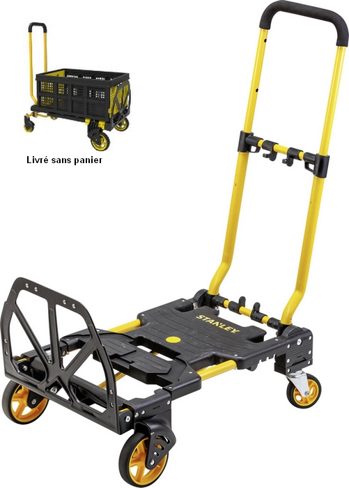 Chariot Stanley FT516 pliable 60kg, chariots-diables